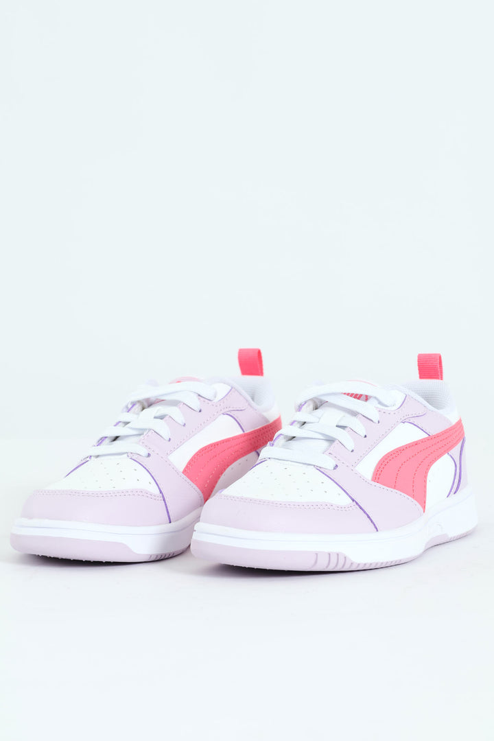 Pre-Girls Puma Rebound V6 Low Sneaker - Lilac