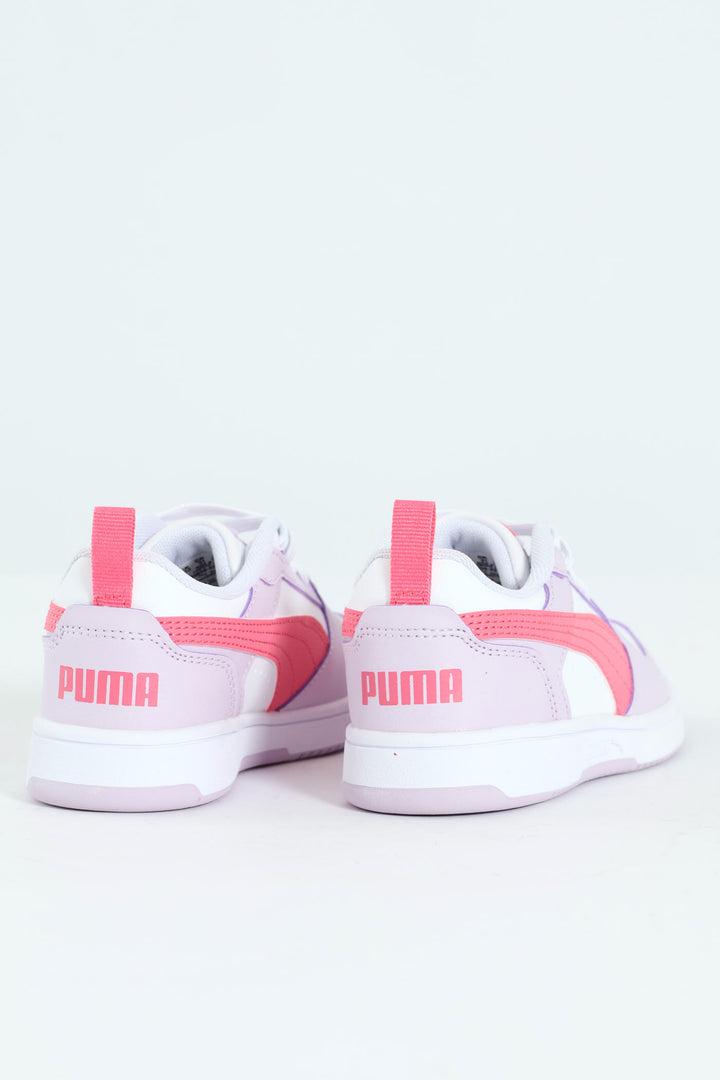 Pre-Girls Puma Rebound V6 Low Sneaker - Lilac