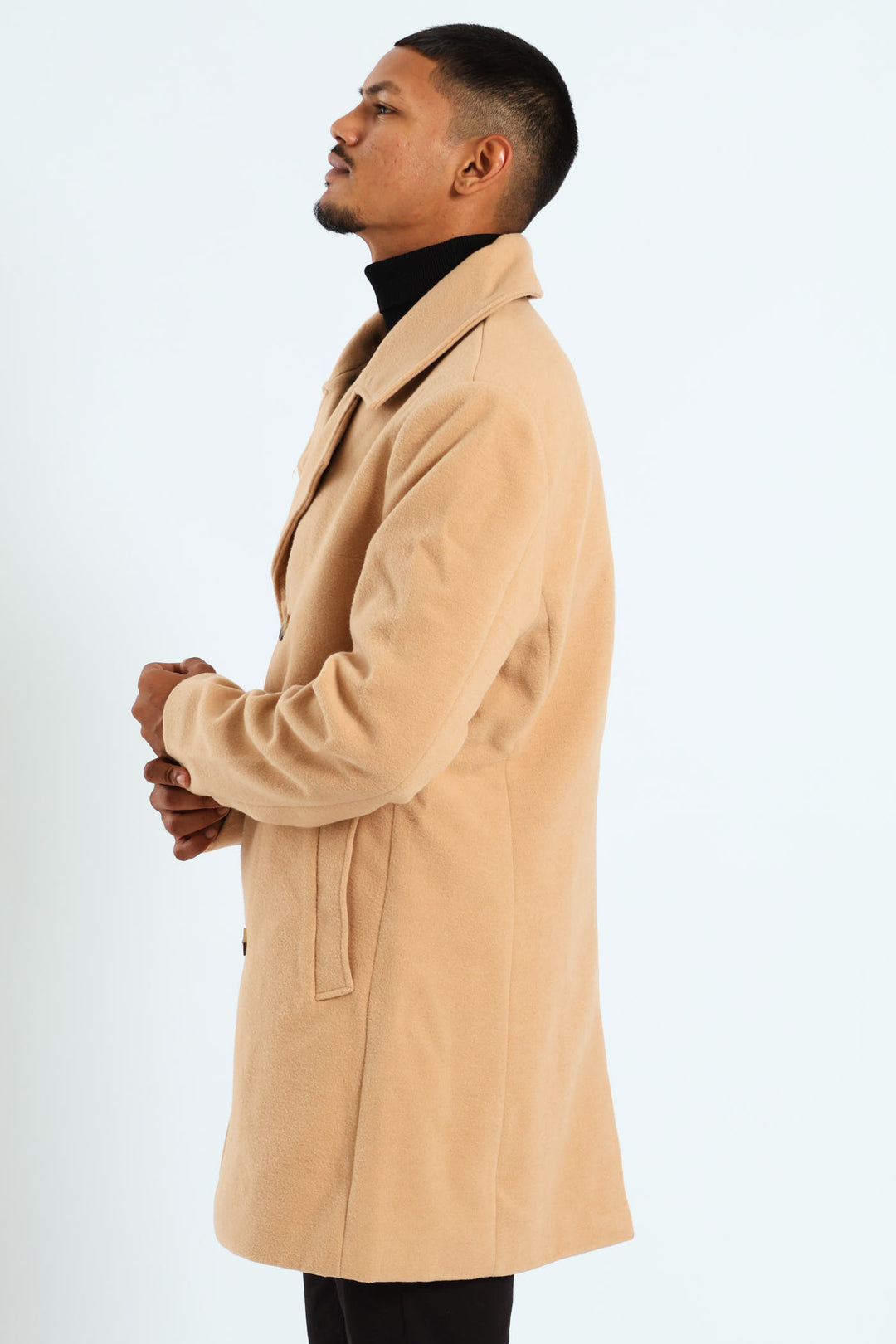 Melton Coat - Tan