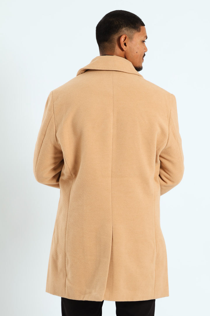 Melton Coat - Tan
