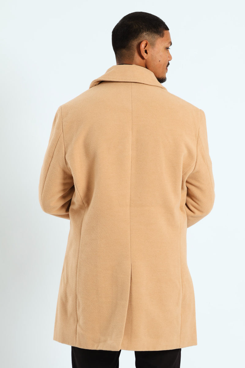 Melton Coat - Tan
