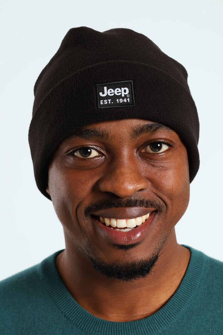 Polar Fleece Beanie - Black