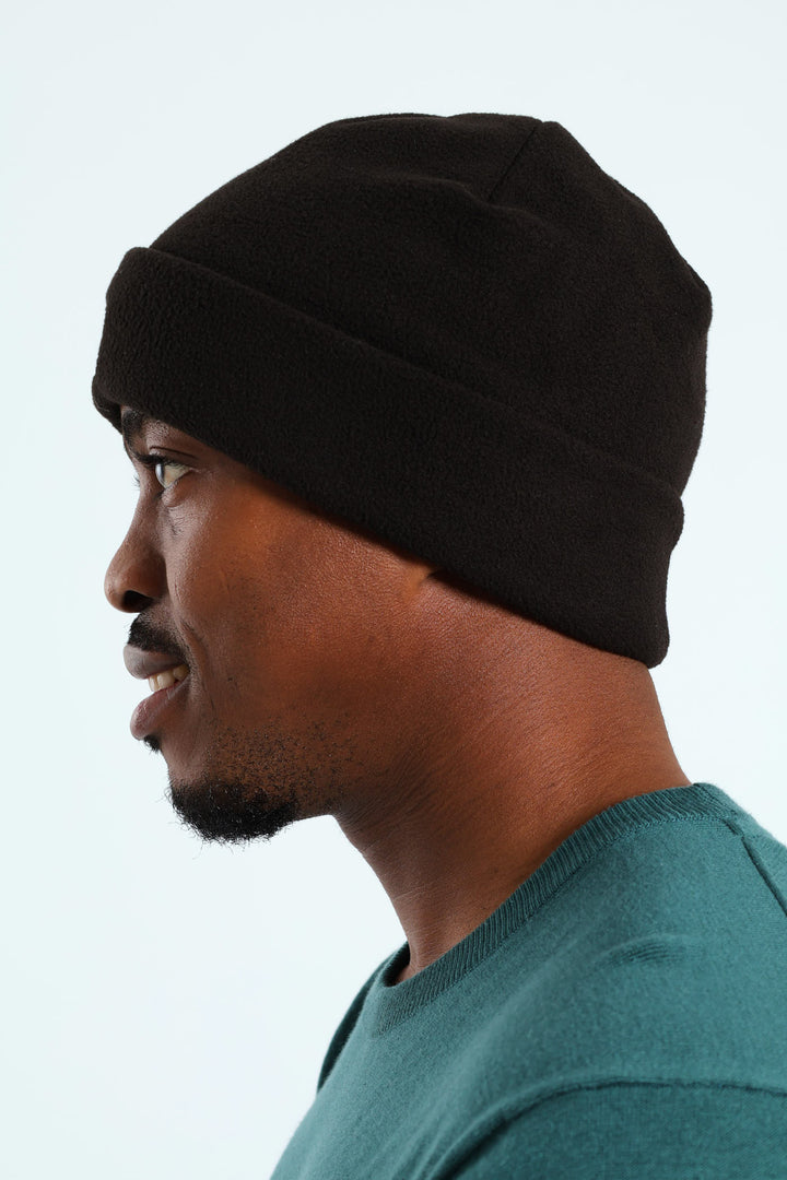 Polar Fleece Beanie - Black