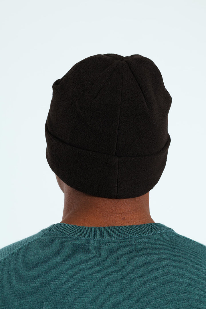 Polar Fleece Beanie - Black