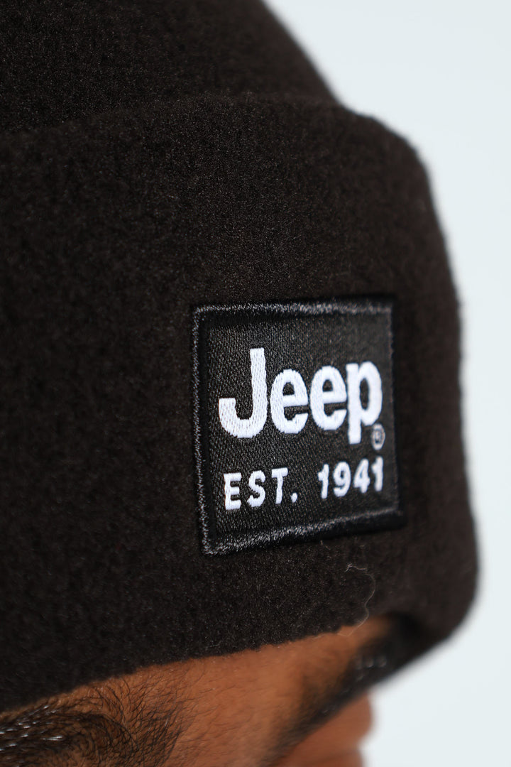 Polar Fleece Beanie - Black