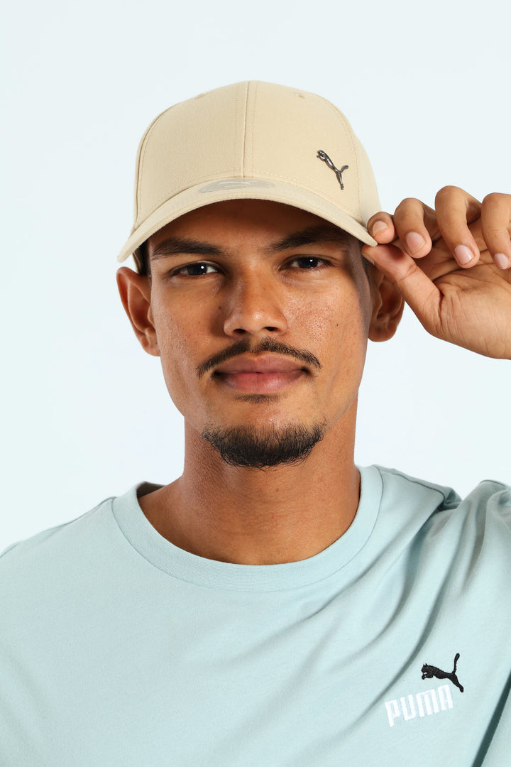 Metal Cat Baseball Cap - Stone