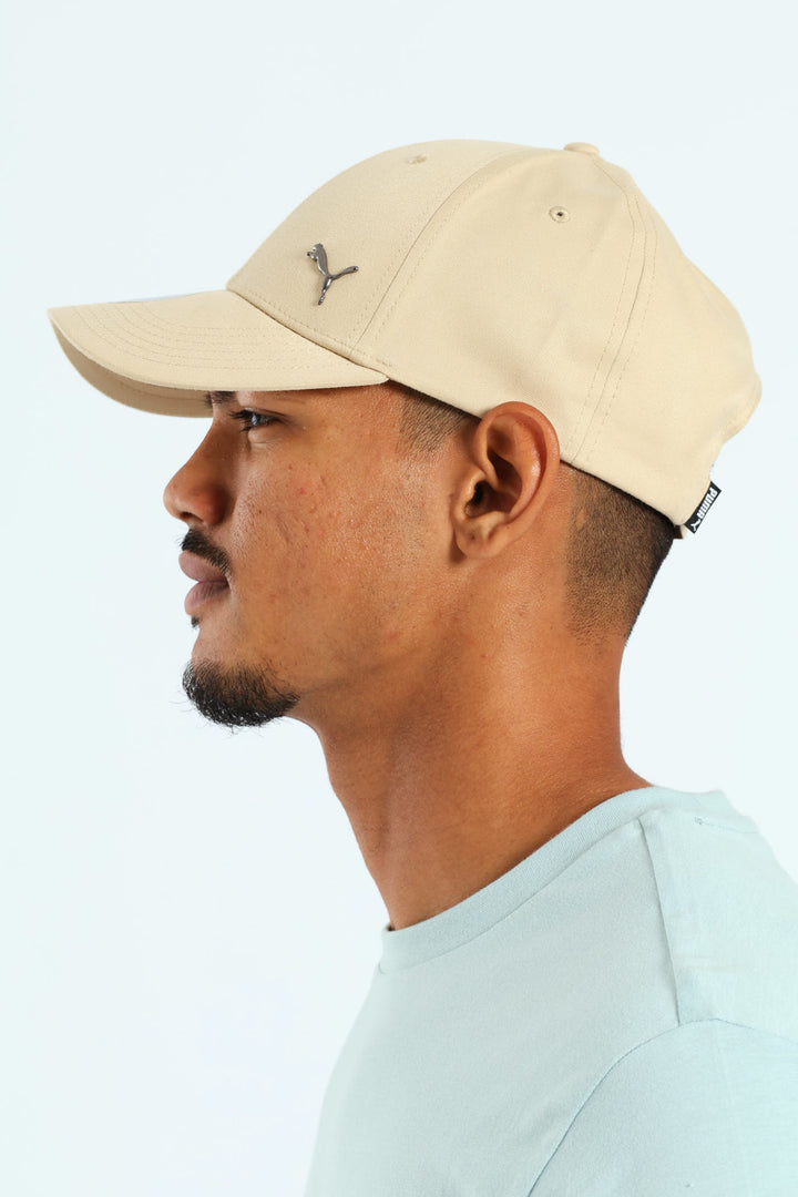 Metal Cat Baseball Cap - Stone