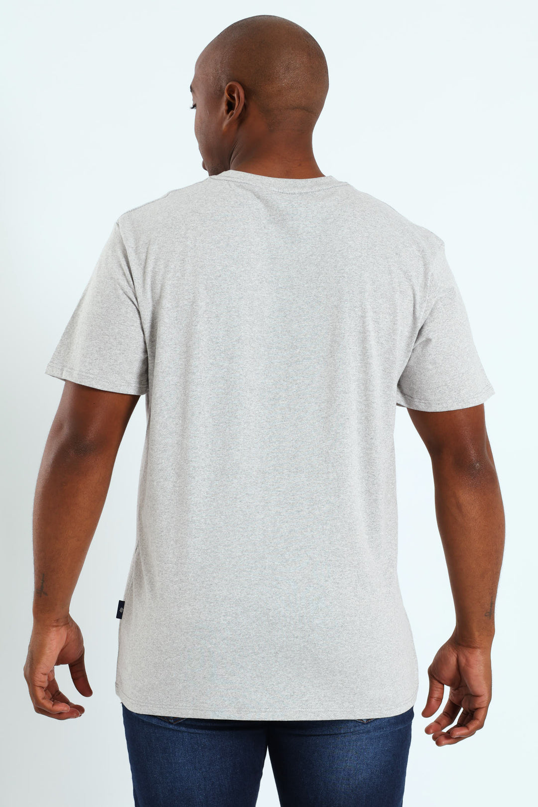 Antique Paisley Tee - Grey Melange