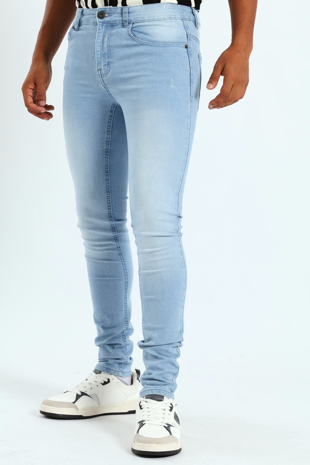 Mens Super Skinny Basic Denim Jean Light Blue – Edgars