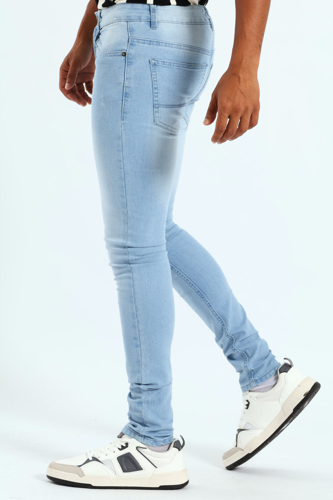 Mens Super Skinny Basic Denim Jean Light Blue – Edgars