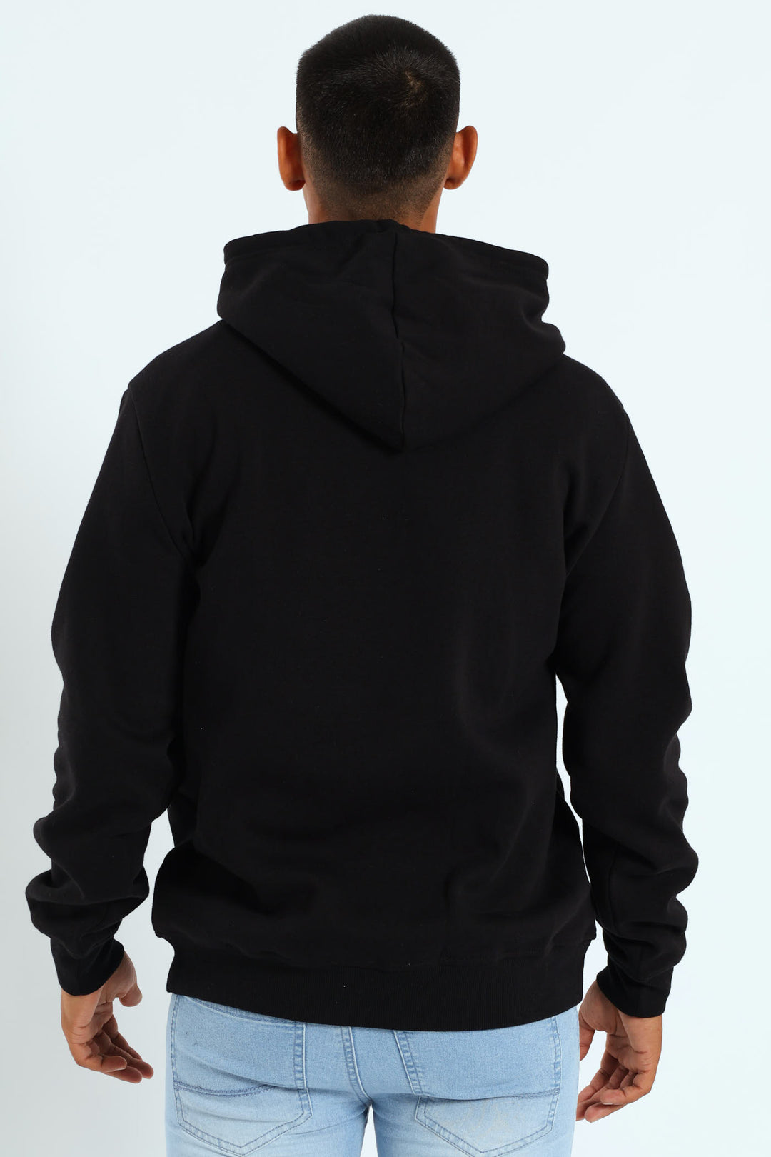 Hoodie Track Top - Black