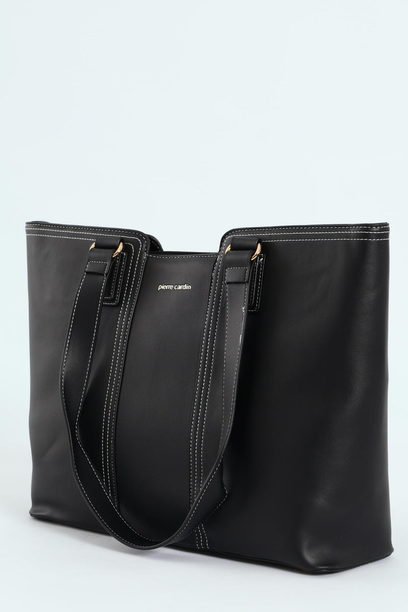 Juliet Ladies Laptop Tote Bag - Black