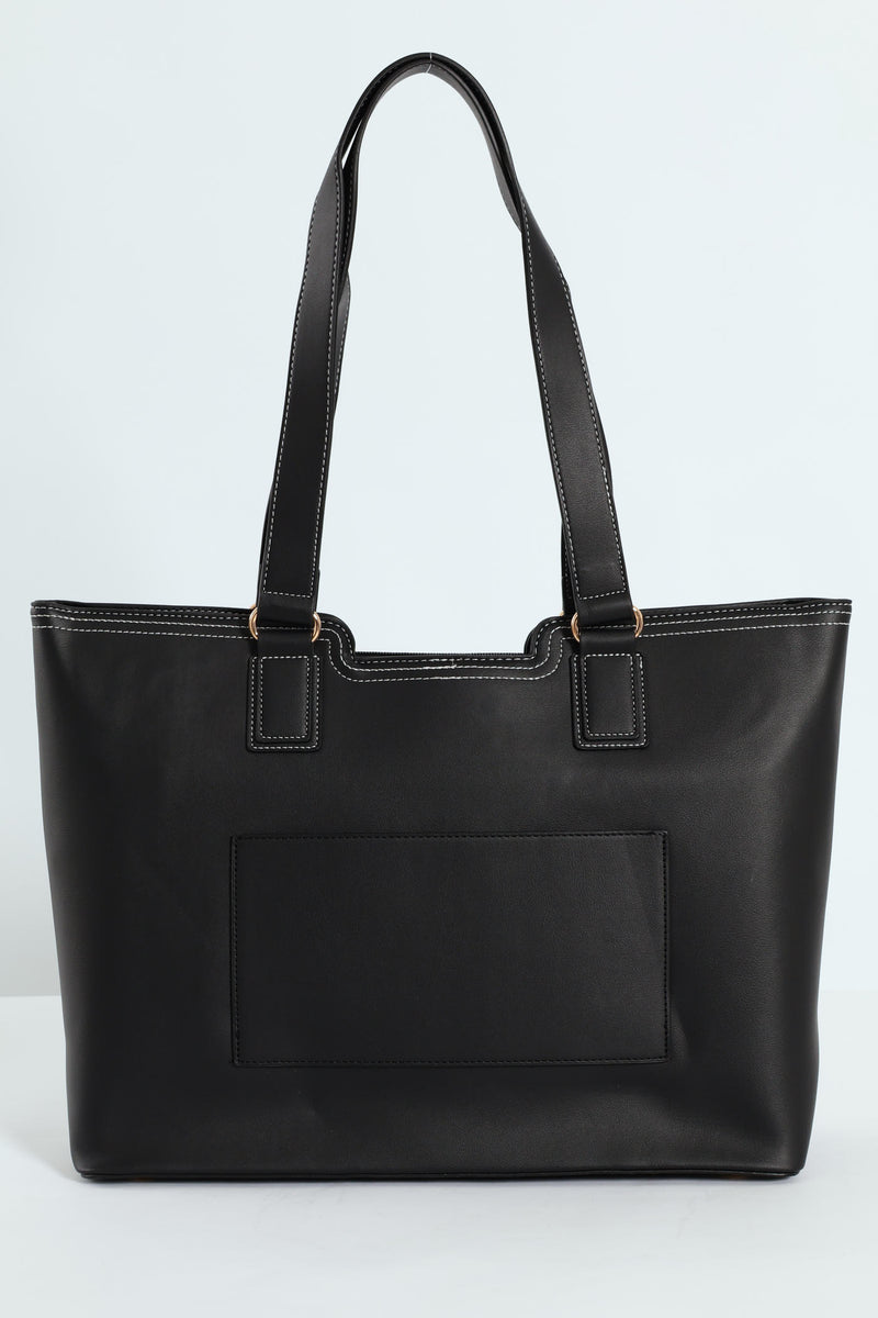 Juliet Ladies Laptop Tote Bag - Black