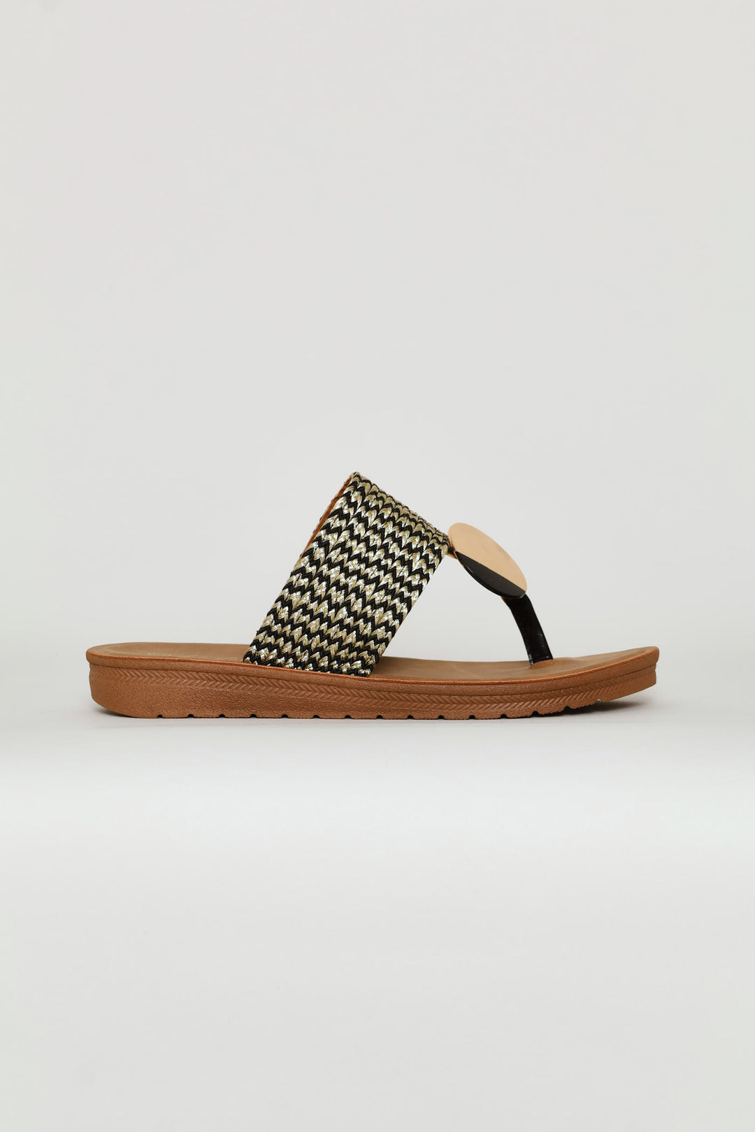 Aztec Detail Thong Sandal On Comfort Outsole - Multi