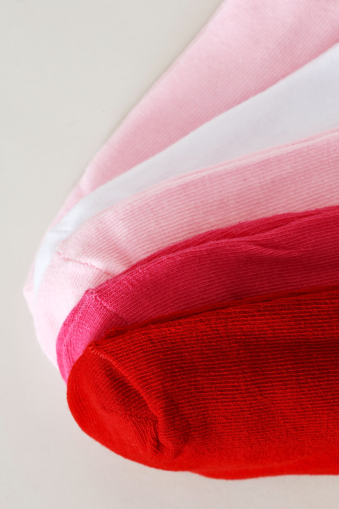 5 Pack Mid Crew Socks - Pink