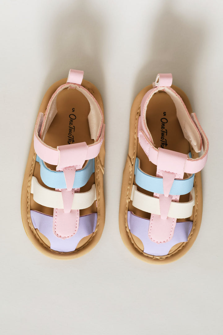 Baby Girls Closed Toe Sandal - Pink