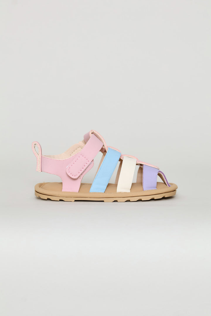 Baby Girls Closed Toe Sandal - Pink