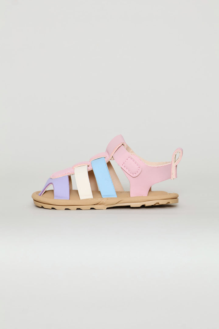 Baby Girls Closed Toe Sandal - Pink
