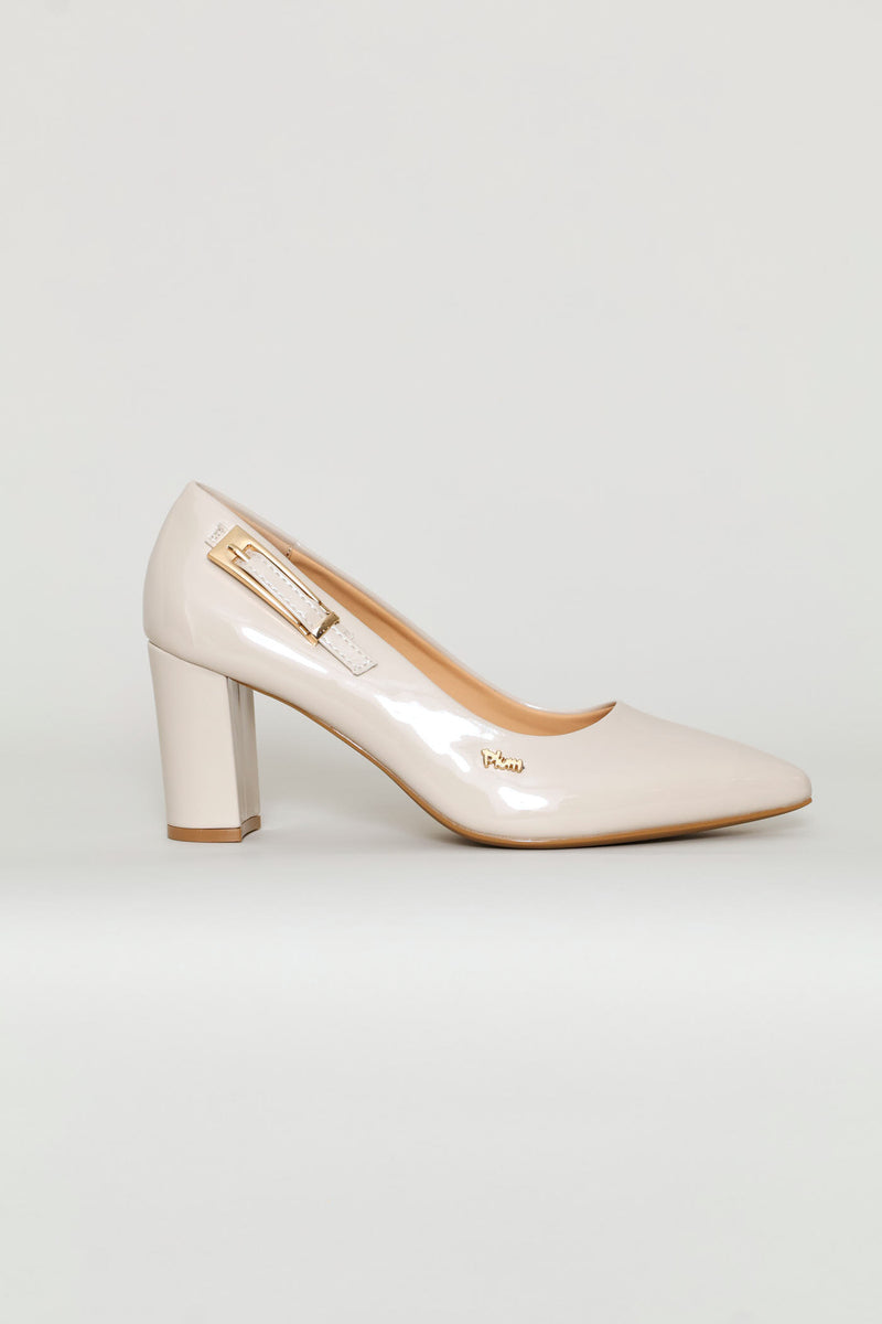 Buckle Detail Heel - Neutral