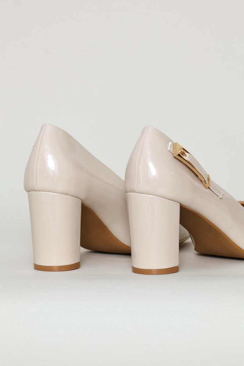 Buckle Detail Heel - Neutral