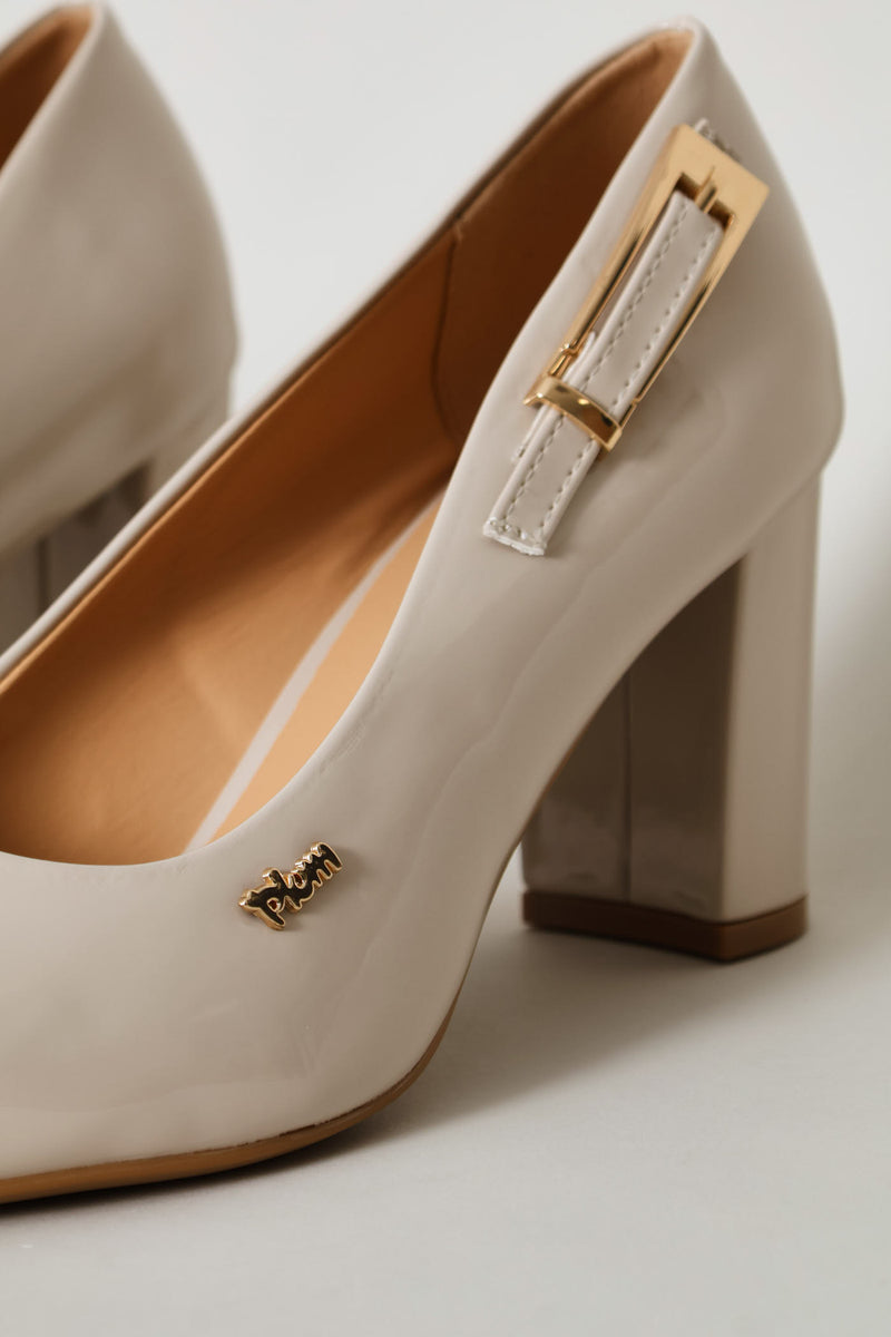 Buckle Detail Heel - Neutral