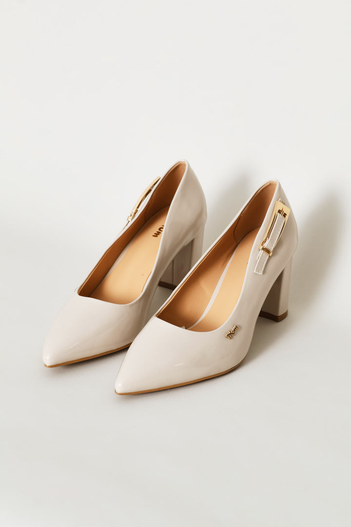 Buckle Detail Heel - Neutral