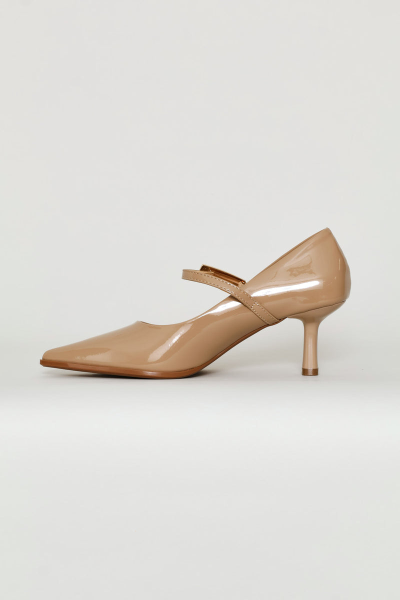 Mary Jane Heel - Camel