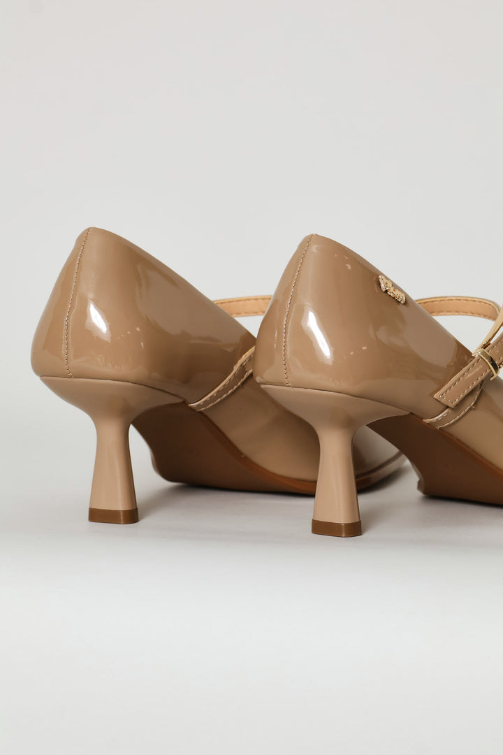 Mary Jane Heel - Camel