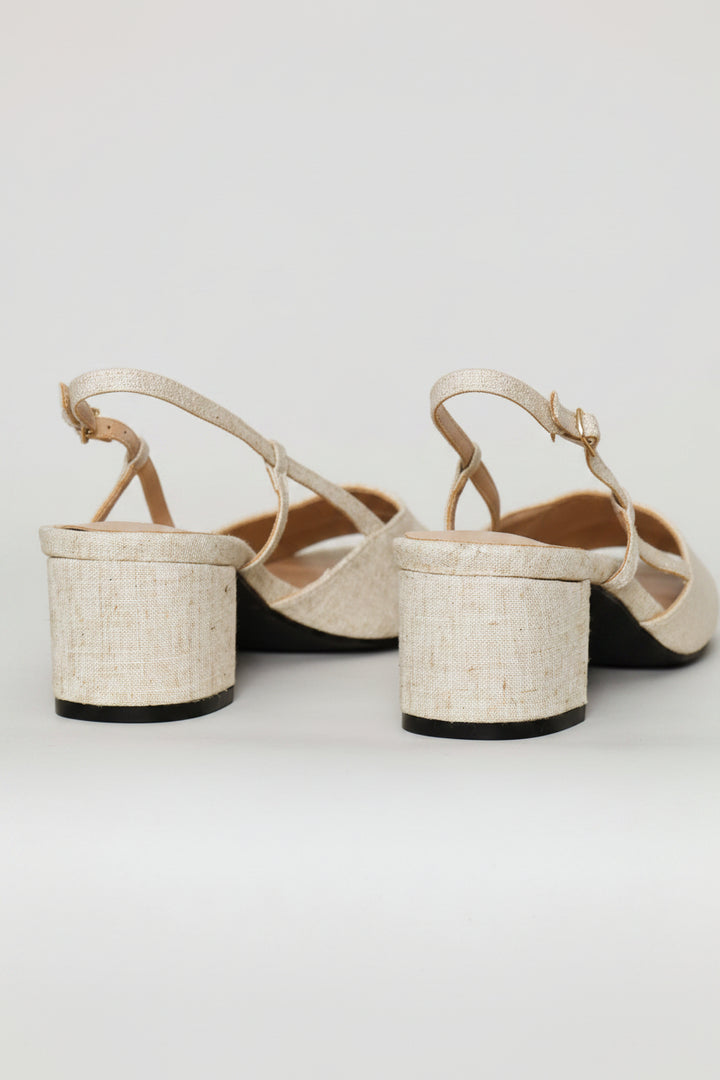 2 Tone Square Toe Block Heel - Multi