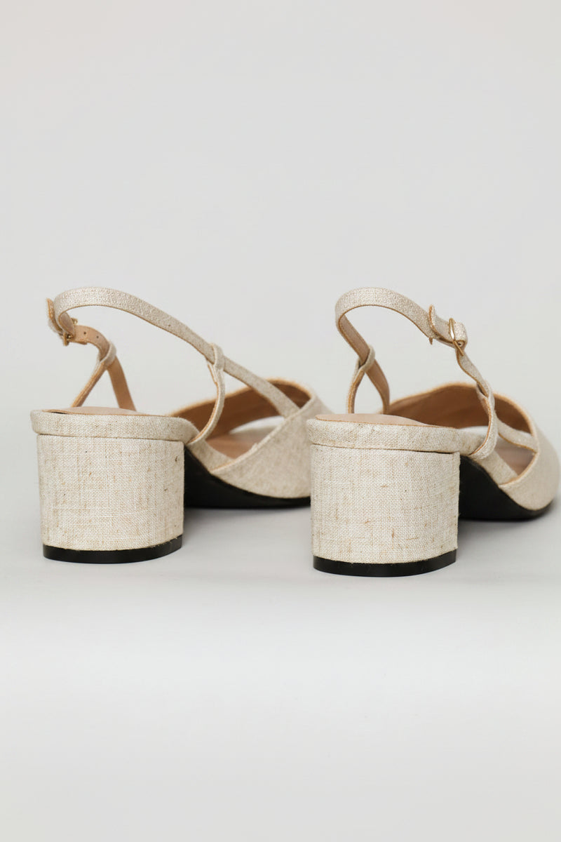 2 Tone Square Toe Block Heel - Multi