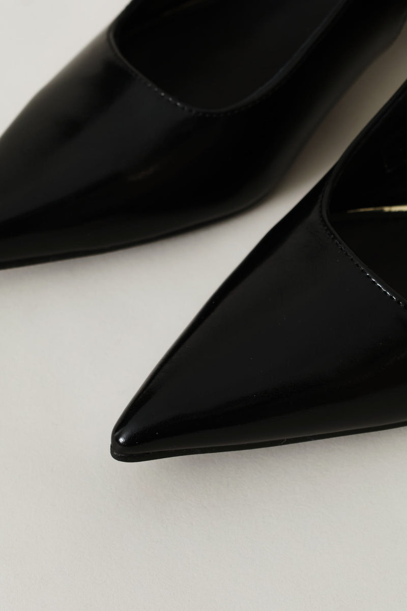 Cone Heel Double Strap Mary-Jane - Black