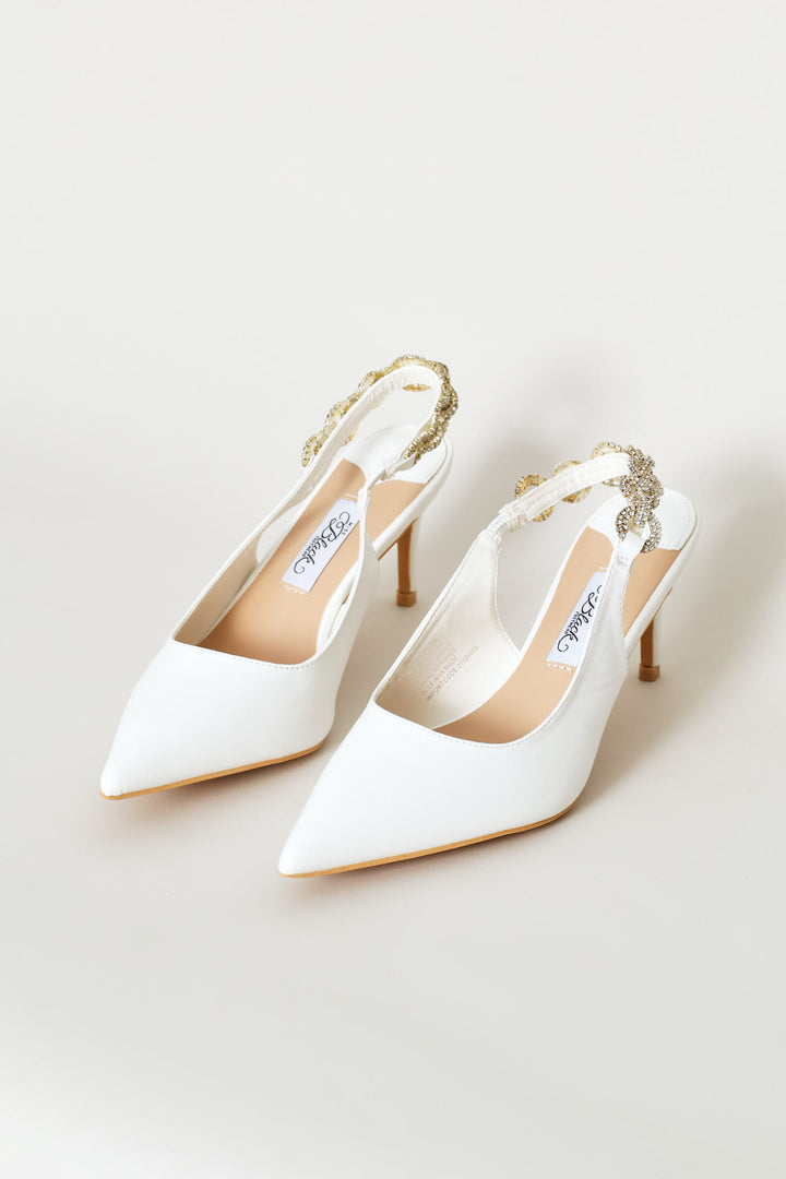 Nola 1 Slingback Heel - White