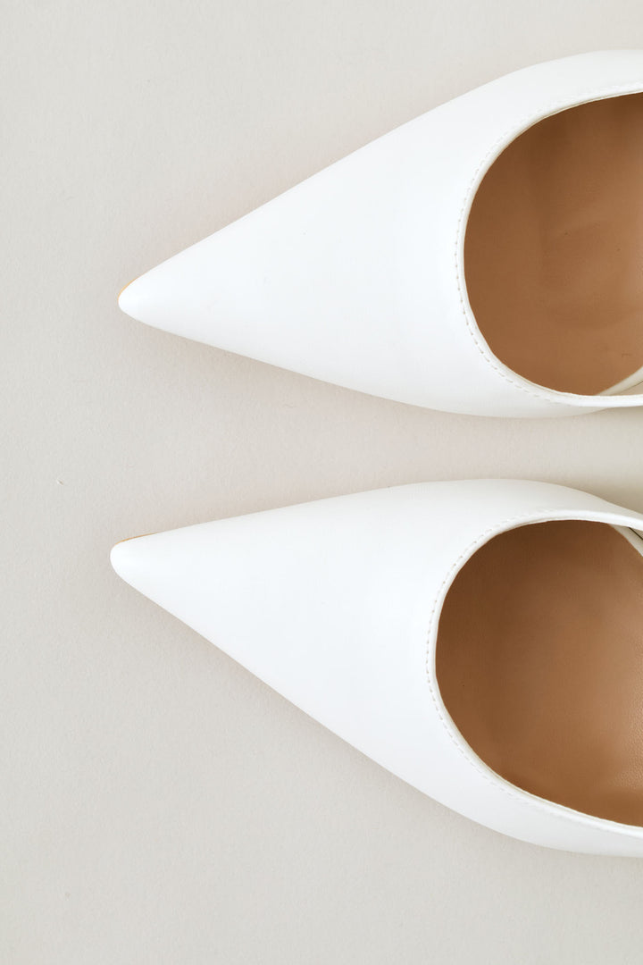 Nola 1 Slingback Heel - White