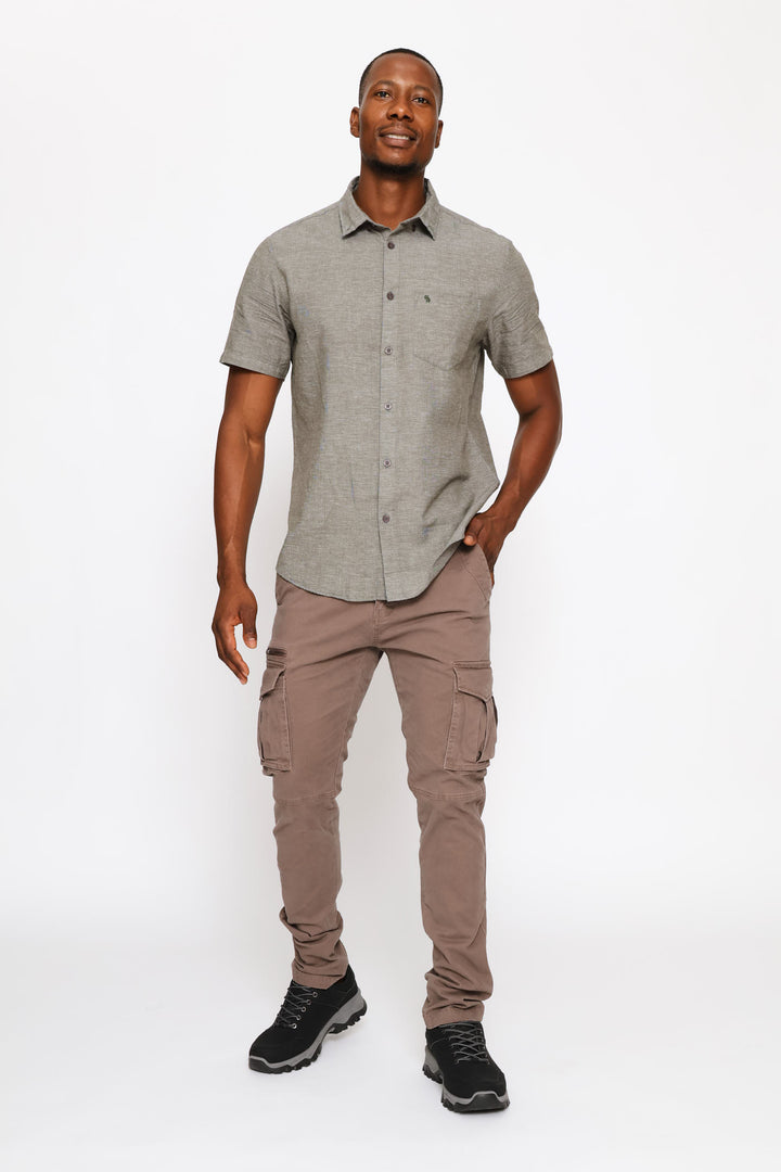 Zip Cargo Pant - Mocha