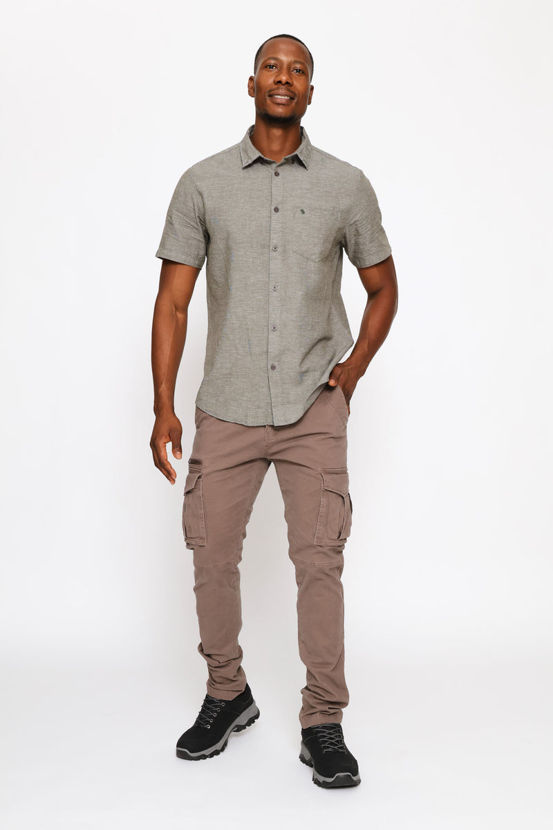 Zip Cargo Pant - Mocha