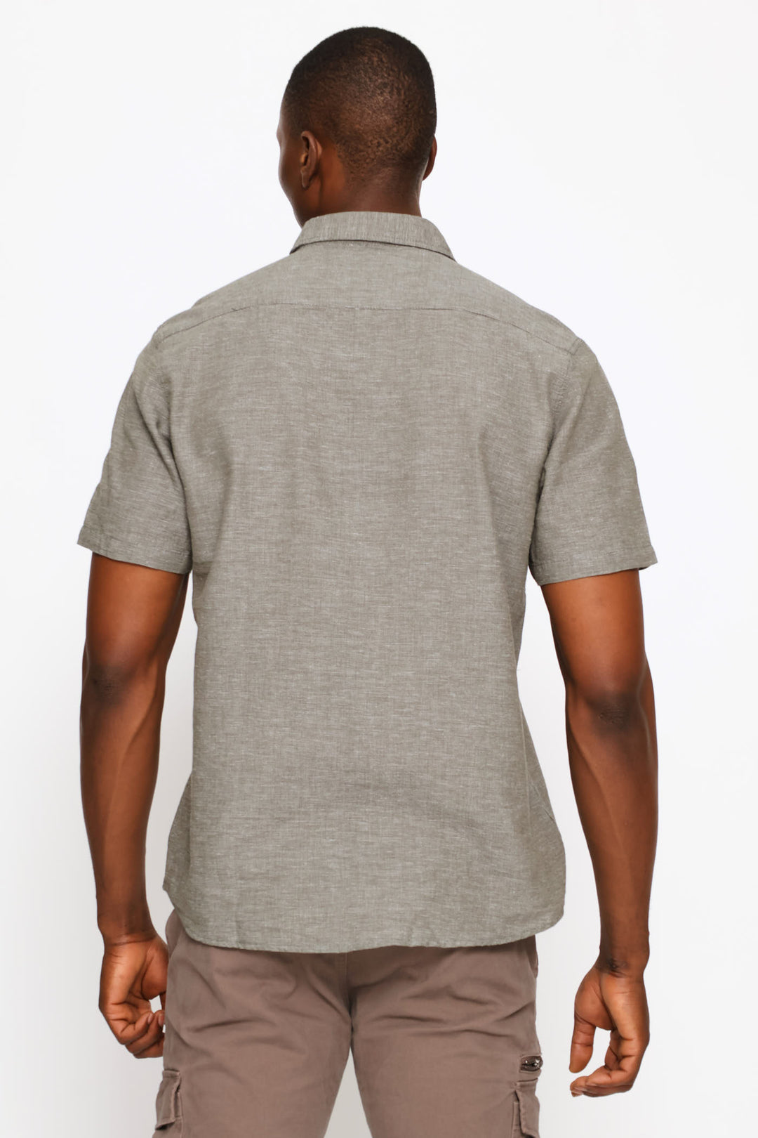 Short Sleeve Slub Shirt - Fatigue