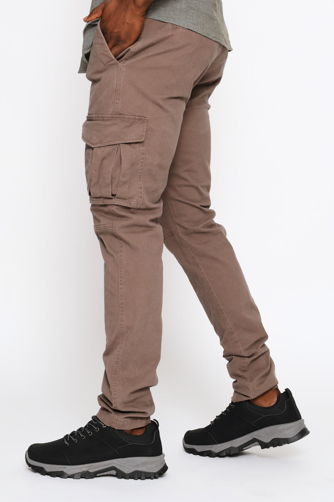 Zip Cargo Pant - Mocha