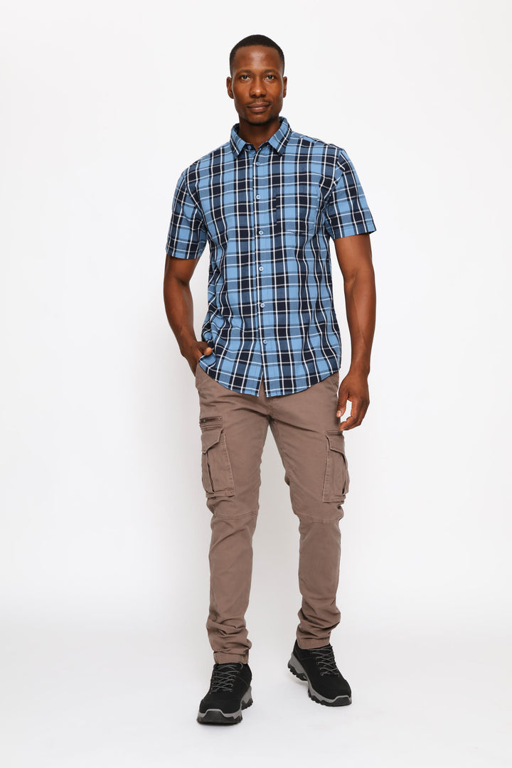 Regular Check Shirt - Blue
