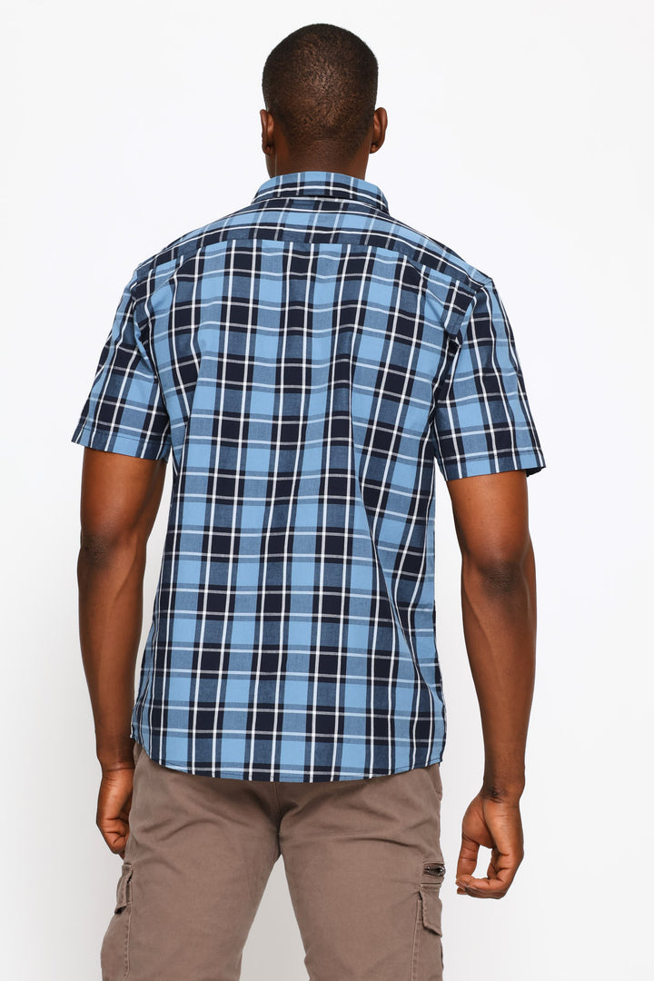 Regular Check Shirt - Blue