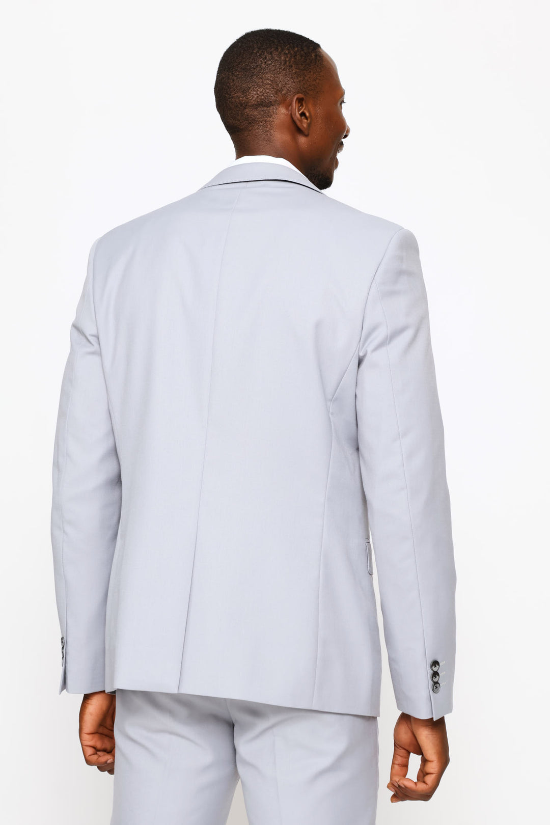 Regular Fit Viscose Blend Suit Jacket - Grey