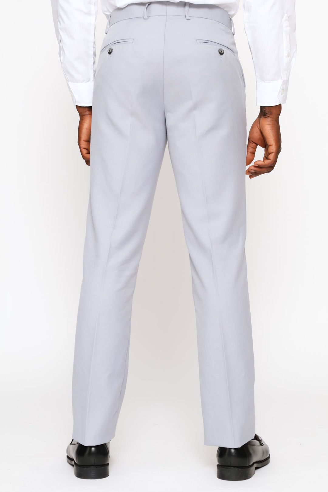 Regular Fit Viscose Blend Suit Trouser - Grey