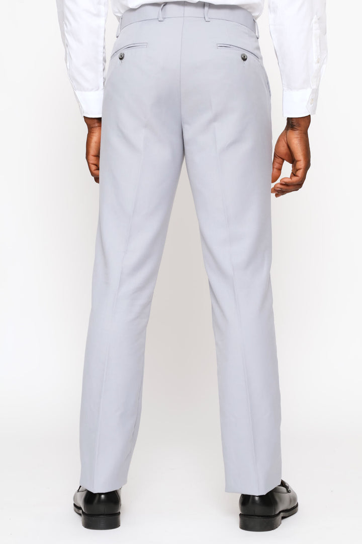 Regular Fit Viscose Blend Suit Trouser - Grey