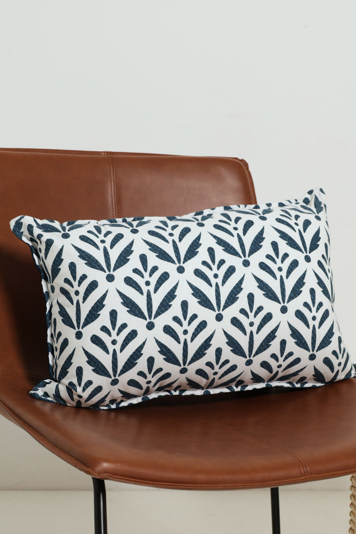Indigo Grove Block Print Scatter Cushion - Blue