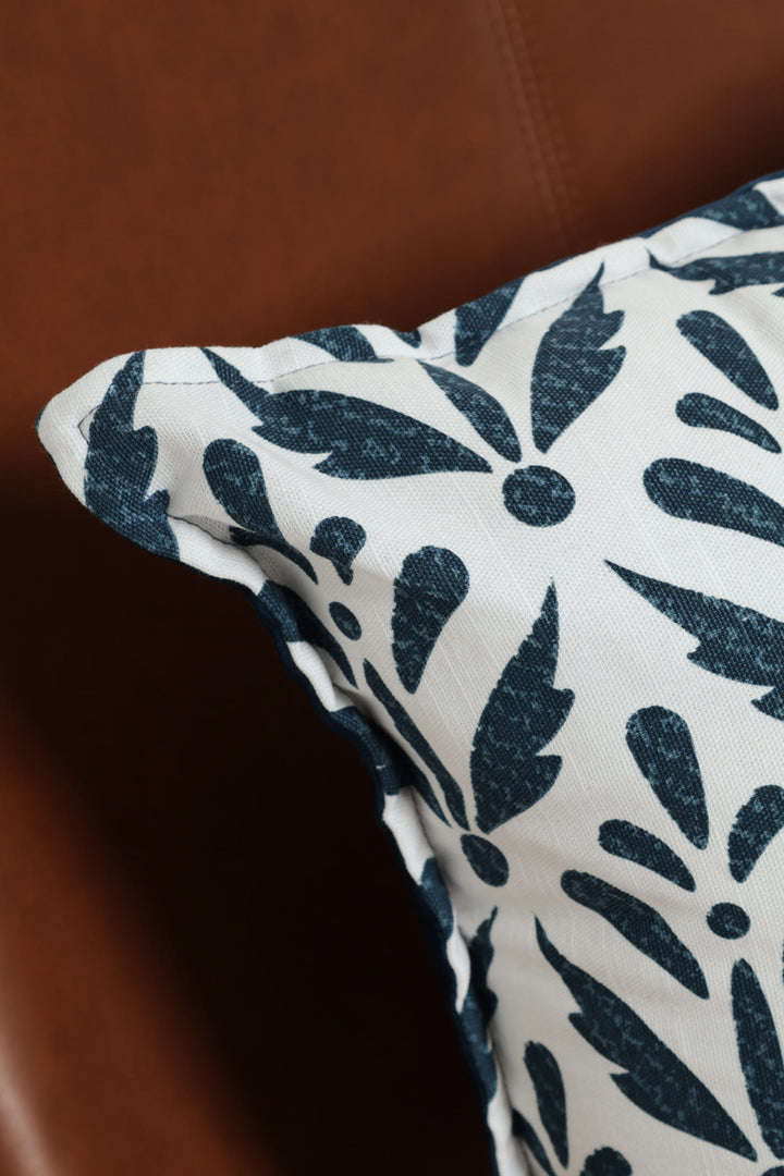 Indigo Grove Block Print Scatter Cushion - Blue