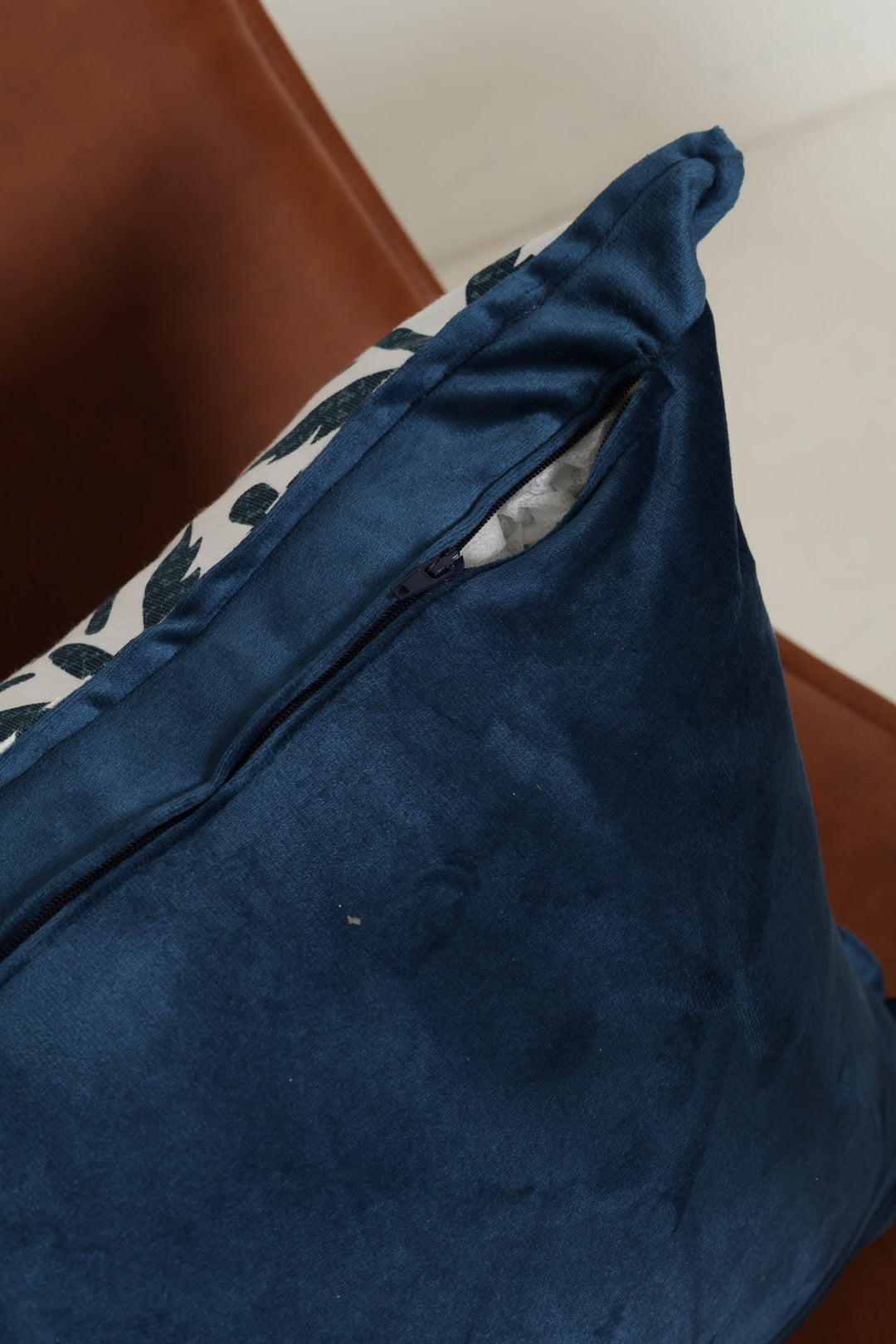 Indigo Grove Block Print Scatter Cushion - Blue