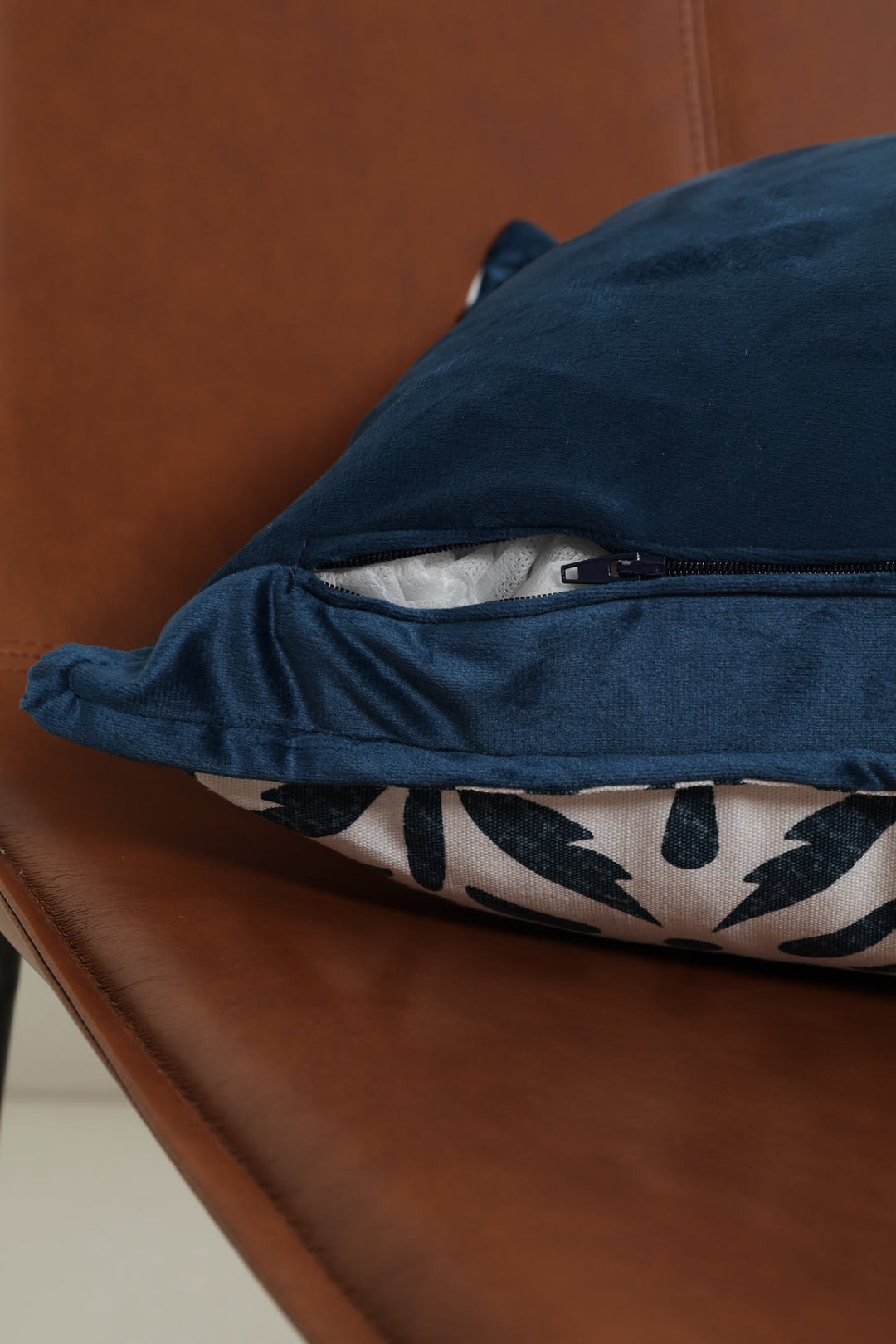 Indigo Grove Block Print Scatter Cushion - Blue