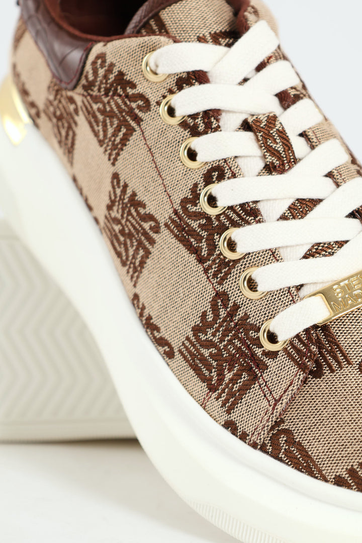 Glider Momgram Sneaker - Brown