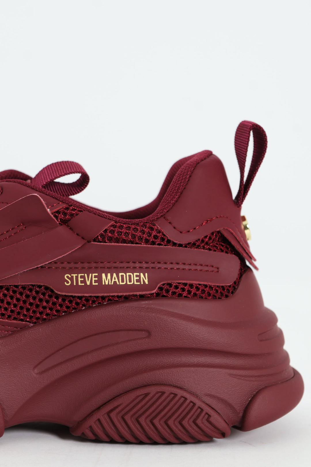 Possession Lace Up Chunky Sportie Sneaker - Wine