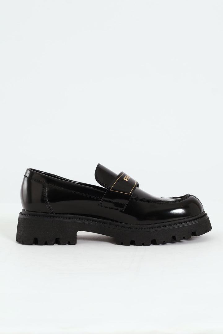 File Away Chunky Loafer - Black