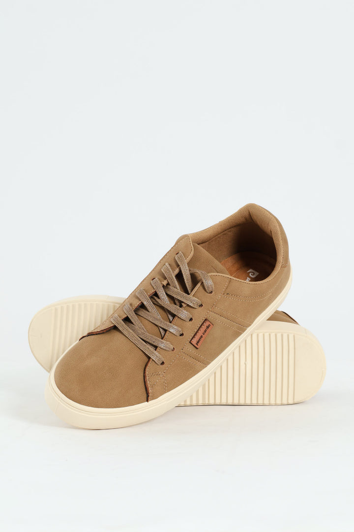 Mono Lace Up Sneaker - Taupe